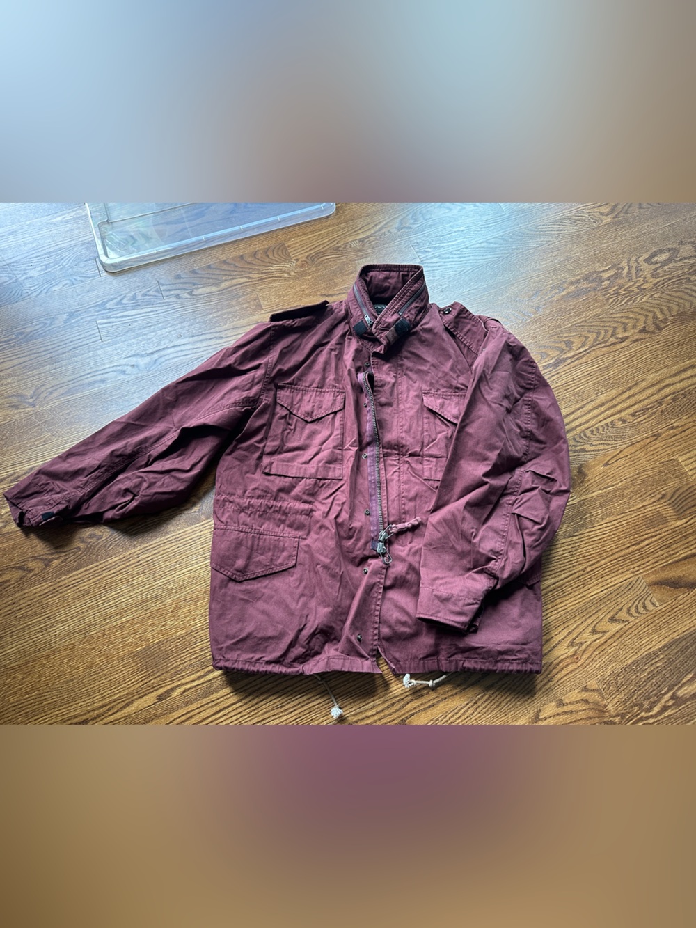 J. Crew Men's Burgundy M65 field jacket